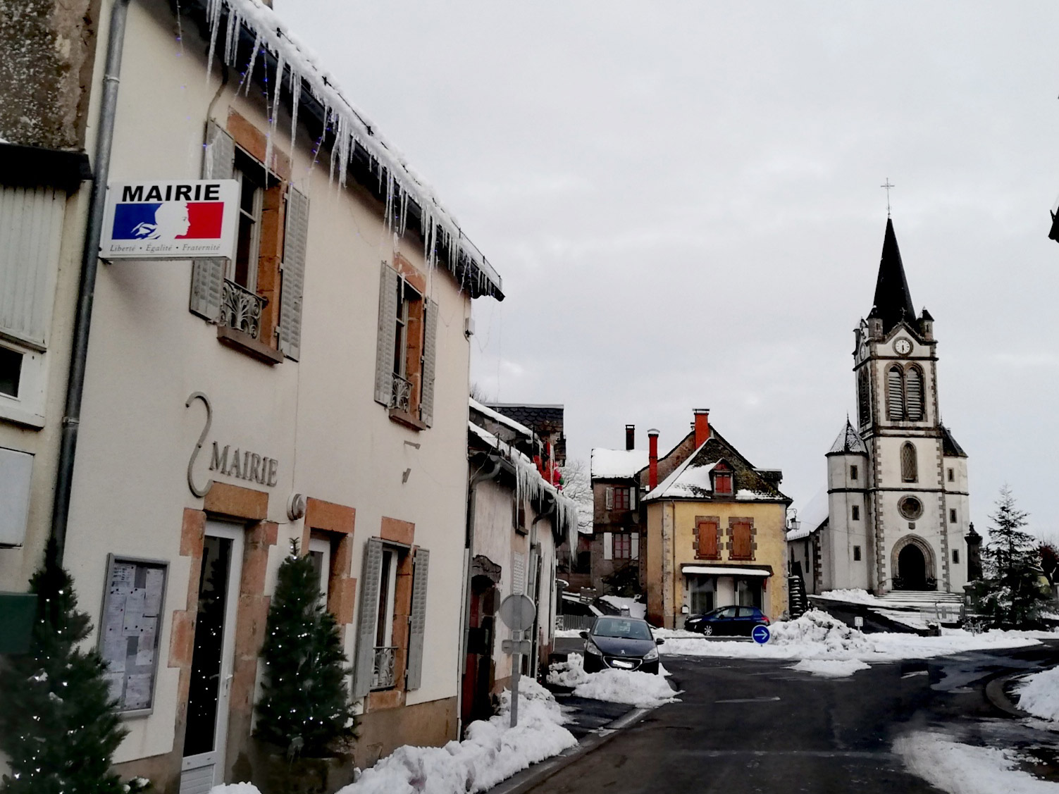 Le village en hiver